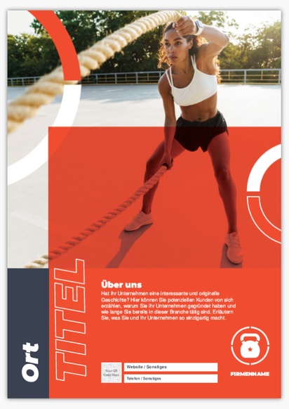 Designvorschau für Designgalerie: Hartschaumplatten Sport & Fitness, A0 (841 x 1189 mm)