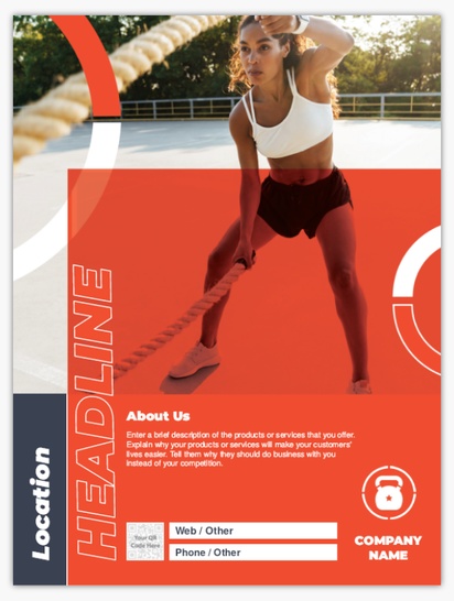 Design Preview for Sports & Fitness Posters Templates, 18" x 24"