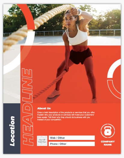 Design Preview for Sports & Fitness Posters Templates, 22" x 28"
