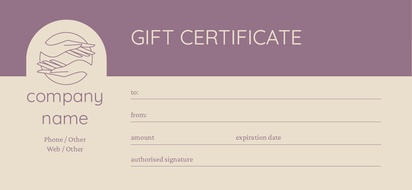Design Preview for Design Gallery: Modern & Simple Gift Certificates