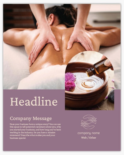 Design Preview for Spas Posters Templates, 16" x 20"