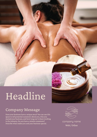 Design Preview for Design Gallery: Massage & Reflexology Posters, A0 (841 x 1189 mm) 