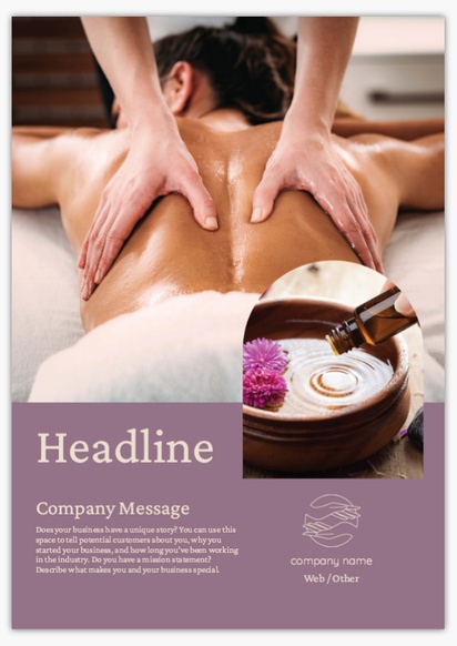 Design Preview for Design Gallery: Beauty & Spa Plastic Signs, A0 (841 x 1189 mm)
