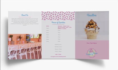 Design Preview for Design Gallery: Ice Cream & Food Trucks Folded Leaflets, Tri-fold A4 (210 x 297 mm)
