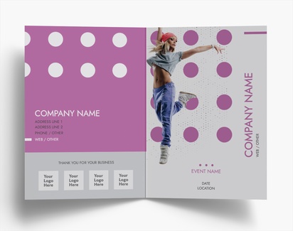 Design Preview for Design Gallery: Dance & Choreography Folded Leaflets, Bi-fold A6 (105 x 148 mm)