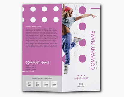 Design Preview for Design Gallery: Dance & Choreography Custom Brochures, 9" x 8" Bi-fold