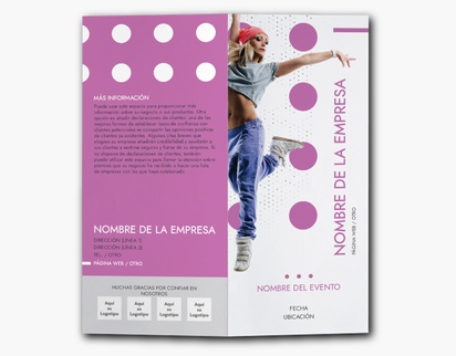 Un compañía de danza lunares diseño gris rosa para Arte y entretenimiento con 4 imágenes