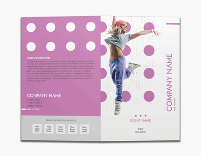Design Preview for Design Gallery: Dance & Choreography Custom Brochures, 8.5" x 11" Bi-fold