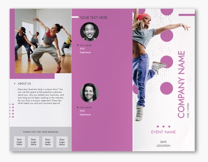 Design Preview for Design Gallery: Dance & Choreography Custom Brochures, 8.5" x 11" Z-fold