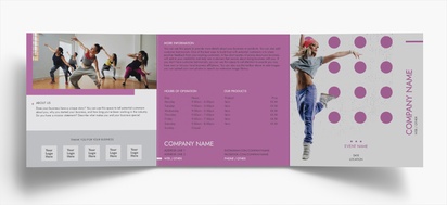 Design Preview for Design Gallery: Dance & Choreography Folded Leaflets, Tri-fold Square (148 x 148 mm)