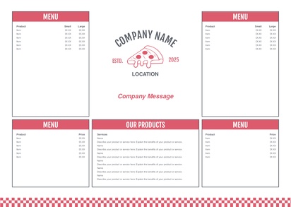 Design Preview for Design Gallery: Menus Posters, A2 (420 x 594 mm) 