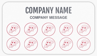 Design Preview for Menus Rounded Corner Business Cards Templates, Standard (3.5" x 2")