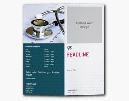 A clinician doctor white gray design with 1 uploads