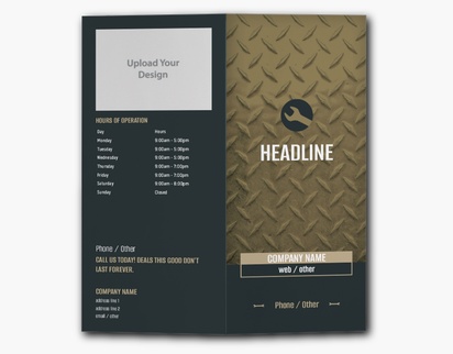 Design Preview for Design Gallery: Handyman Custom Brochures, 9" x 8" Bi-fold