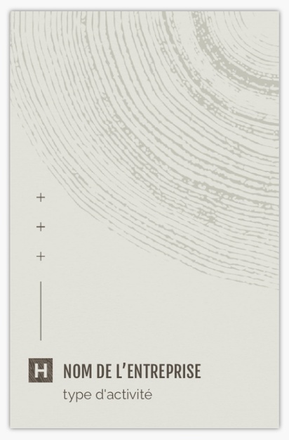 Aperçu du graphisme pour Galerie de modèles : cartes de visite standard pour menuiserie, ébénisterie et charpenterie, Standard (85 x 55 mm)