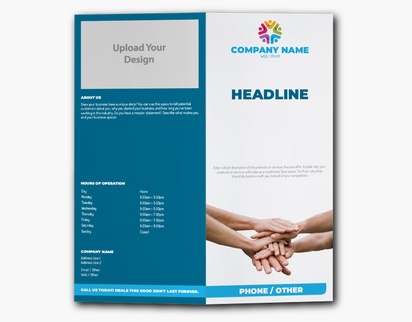 Design Preview for Design Gallery: Customer Service Custom Brochures, 9" x 8" Bi-fold
