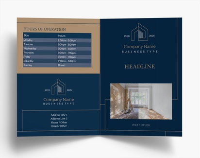 Design Preview for Design Gallery: Building Construction Folded Leaflets, Bi-fold A6 (105 x 148 mm)