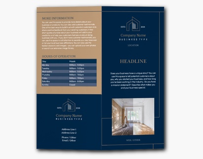 Design Preview for Design Gallery: Flooring & Tiling Custom Brochures, 9" x 8" Bi-fold
