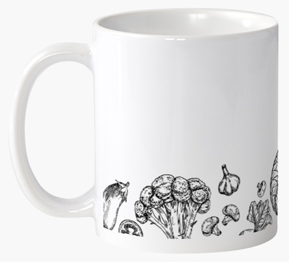 Design Preview for Design Gallery: Food & Beverage Personalised Mugs, 325 ml  Wrap-around