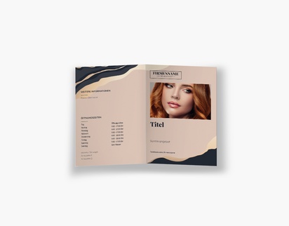 Designvorschau für Designgalerie: Falzflyer Kosmetik & Parfüm, Einbruchfalz A6 (105 x 148 mm)