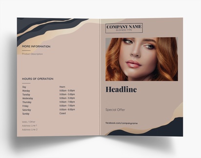 Design Preview for Design Gallery: Hair Salons Folded Leaflets, Bi-fold A6 (105 x 148 mm)