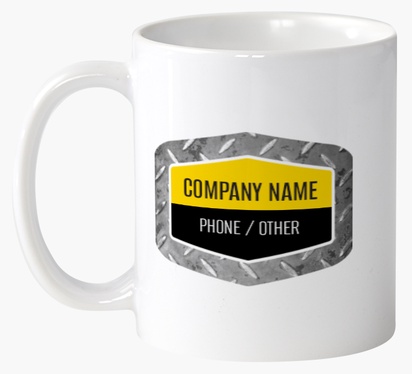 Design Preview for Design Gallery: Manufacturing & Distribution Personalised Mugs, 325 ml  2 Sided