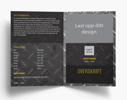 Forhåndsvisning av design for Designgalleri: Sveising & Metallarbeid Brosjyrer, 2-fløyet A6 (105 x 148 mm)