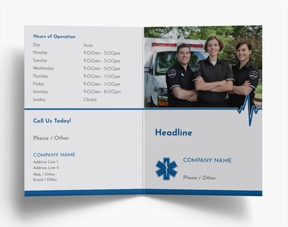 Design Preview for Design Gallery: Medical Professionals Folded Leaflets, Bi-fold A6 (105 x 148 mm)