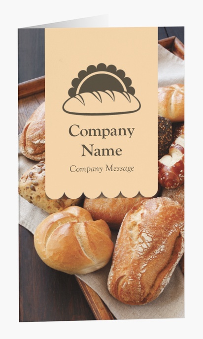 Design Preview for Design Gallery: Groceries Folded Business Cards
