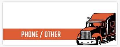 Design Preview for Trucking Plastic Signs Templates, 3" x 8"