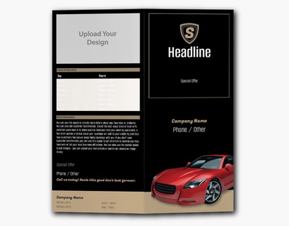 Design Preview for Design Gallery: Mechanics & Auto Body Custom Brochures, 9" x 8" Bi-fold