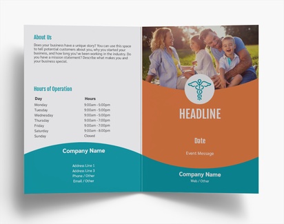 Design Preview for Design Gallery: Health & Wellness Folded Leaflets, Bi-fold A6 (105 x 148 mm)