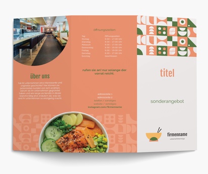 Designvorschau für Designgalerie: Speisekarten Modern & Einfach, Wickelfalz