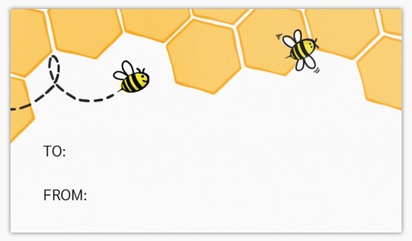 A bee hive honey bee yellow orange design for Child Birthday