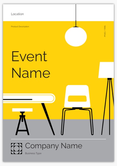 Design Preview for Design Gallery: Interior Design Plastic Signs, A0 (841 x 1189 mm)