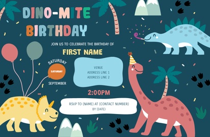 Design Preview for Design Gallery: Birthday Invitations and Announcements, Flat 11.7 x 18.2 cm