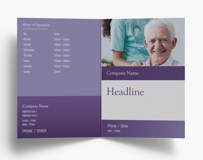 Design Preview for Design Gallery: Health & Wellness Folded Leaflets, Bi-fold A6 (105 x 148 mm)