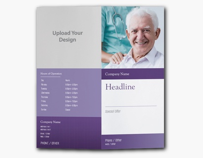 Design Preview for Design Gallery: Medical Professionals Custom Brochures, 9" x 8" Bi-fold