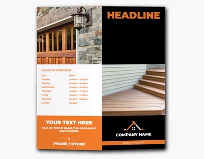 Design Preview for Design Gallery: Roofing Custom Brochures, 9" x 8" Bi-fold