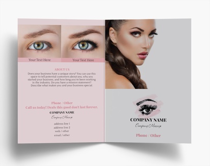 Design Preview for Design Gallery: Cosmetics & Perfume Folded Leaflets, Bi-fold A6 (105 x 148 mm)
