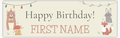 Design Preview for Design Gallery: Child Birthday Vinyl Banners, 76 x 244 cm