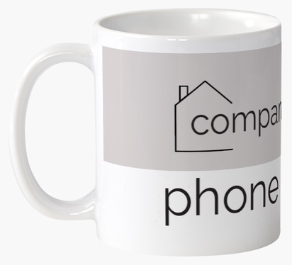 Design Preview for Design Gallery: Modern & Simple Personalised Mugs, 325 ml  Wrap-around