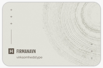 Forhåndsvisning af design for Designgalleri: Detailhandel Visitkort m/afrundede hjørner, Afrundede Standard (85 x 55 mm)