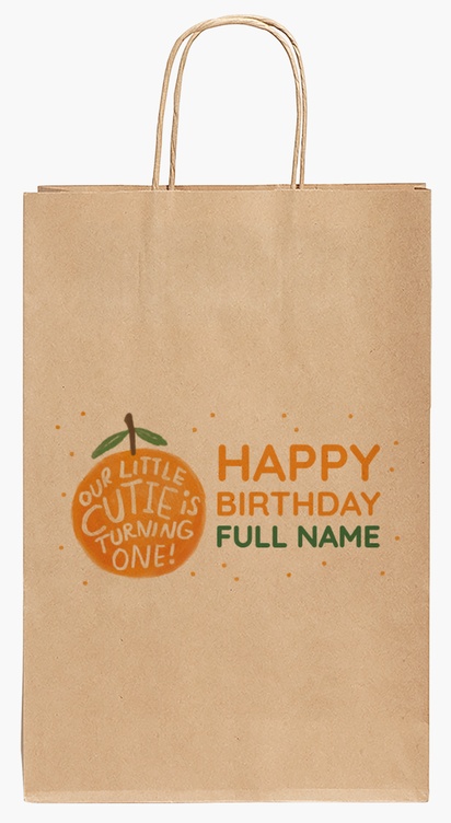 Design Preview for Design Gallery: Child Birthday Paper Bags, 35.5 x 24 x 12 cm