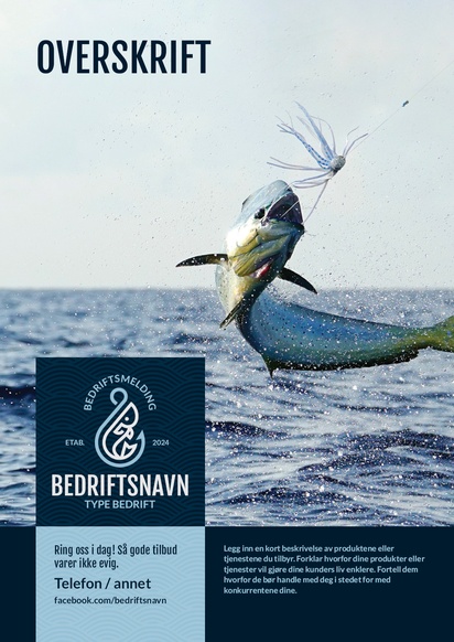 Forhåndsvisning av design for Designgalleri: Jakt & fiske Plakater, A2 (420 x 594 mm) 