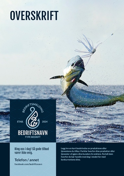 Forhåndsvisning av design for Designgalleri: Jakt & fiske Plakater, A0 (841 x 1189 mm) 
