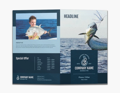 Design Preview for Hunting & Fishing Custom Brochures Templates, 8.5" x 11" Bi-fold