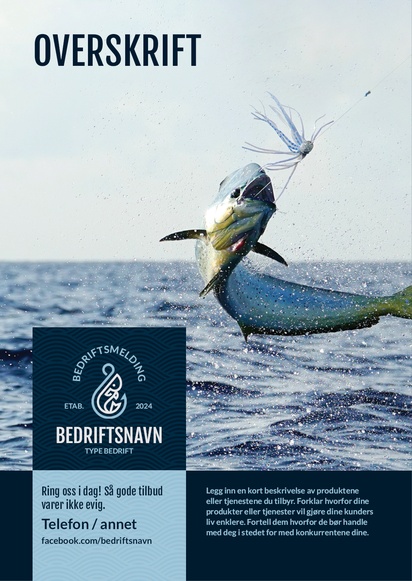 Forhåndsvisning av design for Designgalleri: Jakt & fiske Plakater, A3 (297 x 420 mm) 
