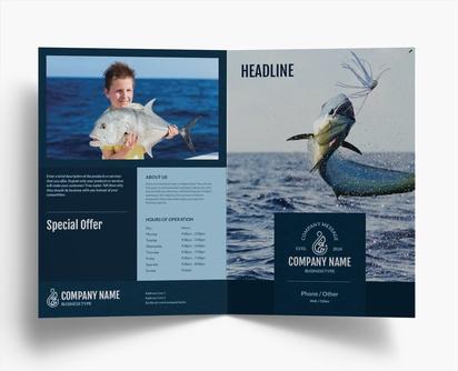Design Preview for Design Gallery: Hunting & Fishing Folded Leaflets, Bi-fold A4 (210 x 297 mm)