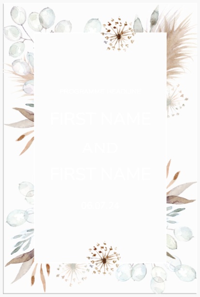 Design Preview for Acrylic Wedding Signs, 24" x 36"